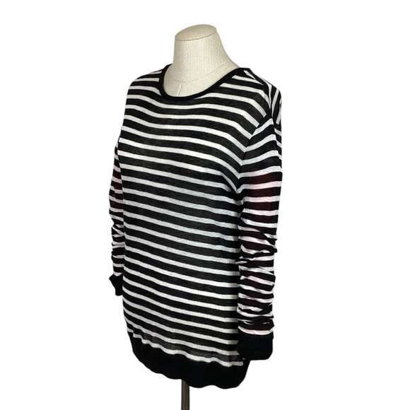 Alexander Wang Lightweight Striped Sweater Linen Blend - Picture 8 of 11
